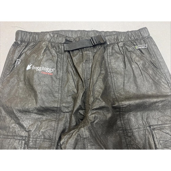 FROGG TOGGS RAIN GEAR XL BLACK CARGO PANTS WOMENS GOLF BEACH WALK - Picture 2 of 5